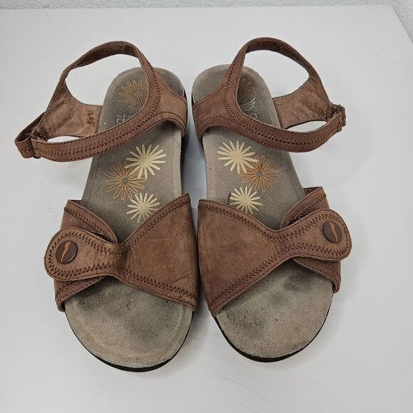 Dansko Iris Nubuck Sandals, Women's Size 37, Brown - Picture 2 of 5